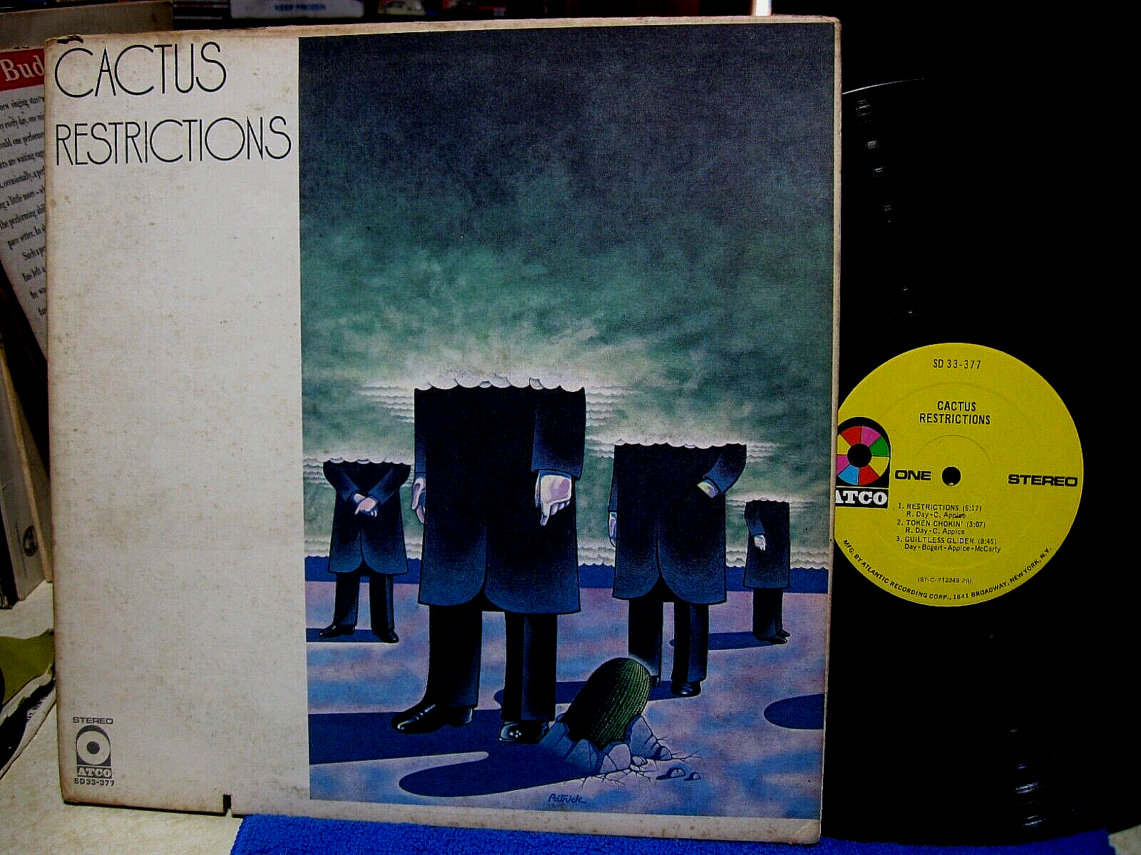 CACTUS Restrictions LP 1971 ATCO Hard Rock Psych VG+ Vinyl