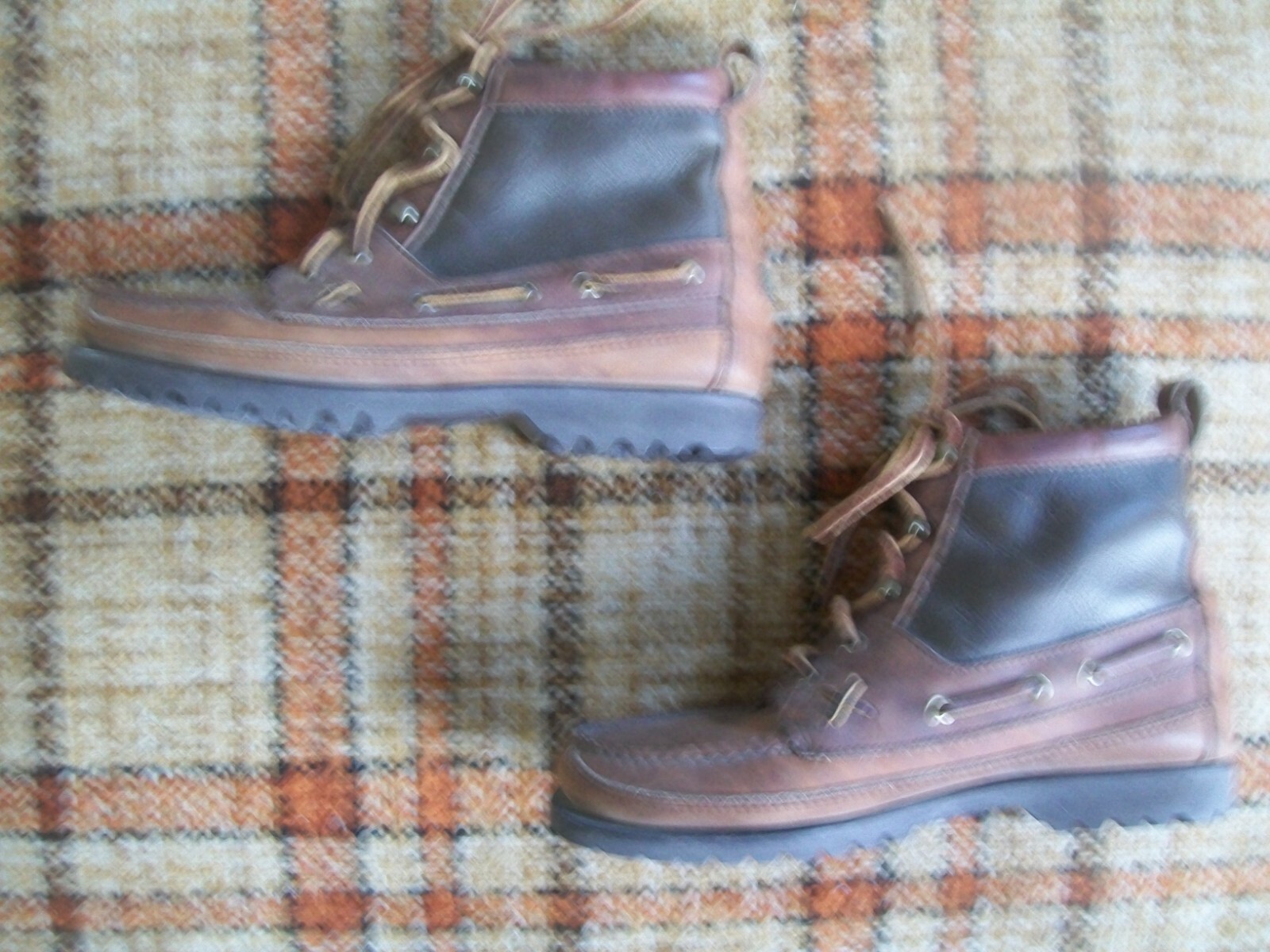 Ralph Lauren Womens 7.5B Brown Leather Ankle Boots W60032 RLZ 2821