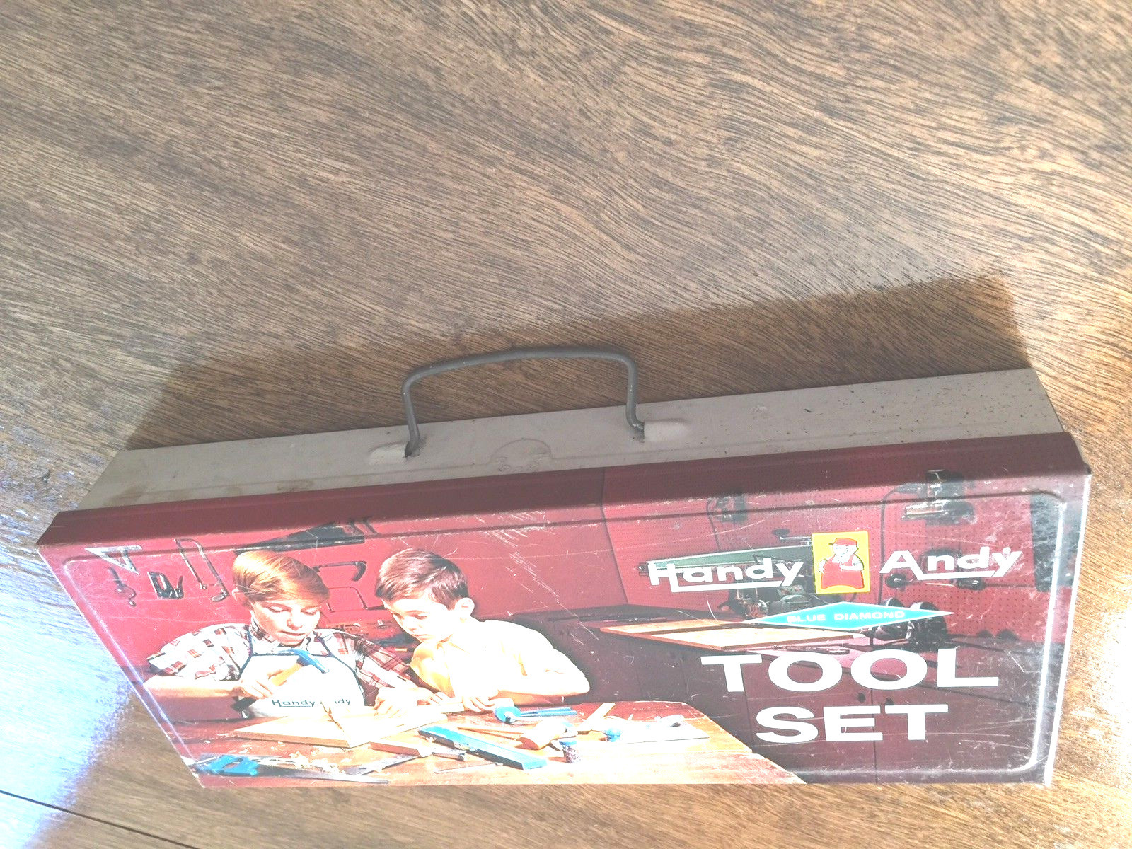 Vintage 1950s Handy Andy Blue Diamond Children's Tool Set # 620 Skil-Craft