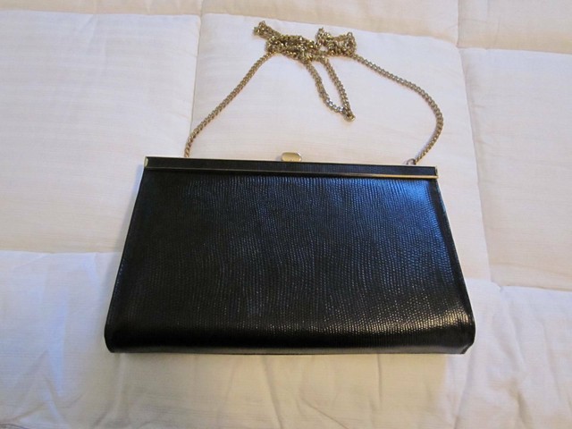 Black Evening handbag with gold chain | Bags | Gumtree Australia Canada