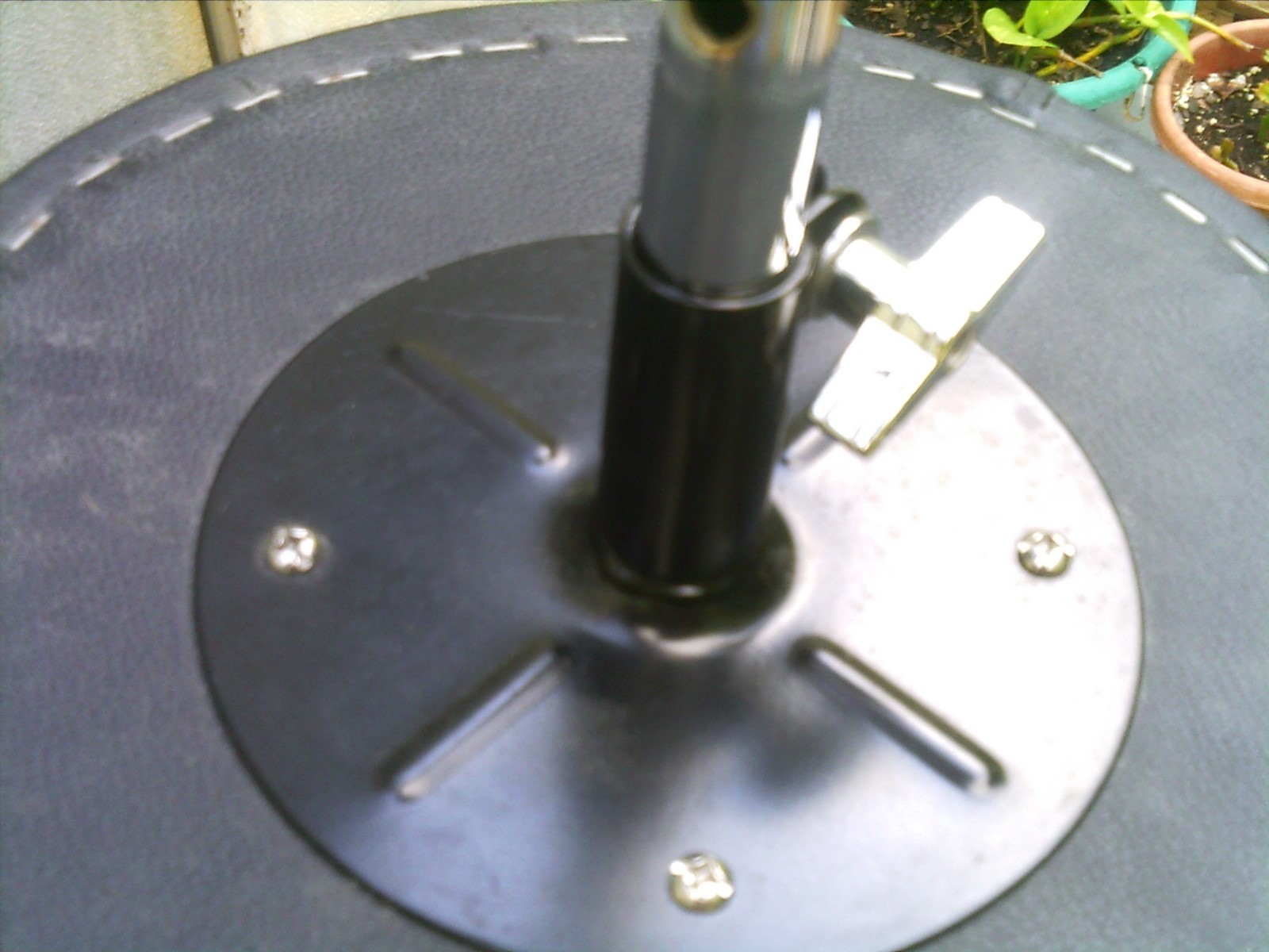 drum throne seat stool double braced legs