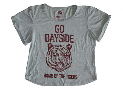 Saved By the Bell Go Bayside Tigers Junior Women's Crop Top NWT 