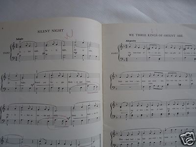 AT CHRISTMASTIDE FOR PIANO WITH WORDS Easy Beginner BOSWORTH LONDON 1963