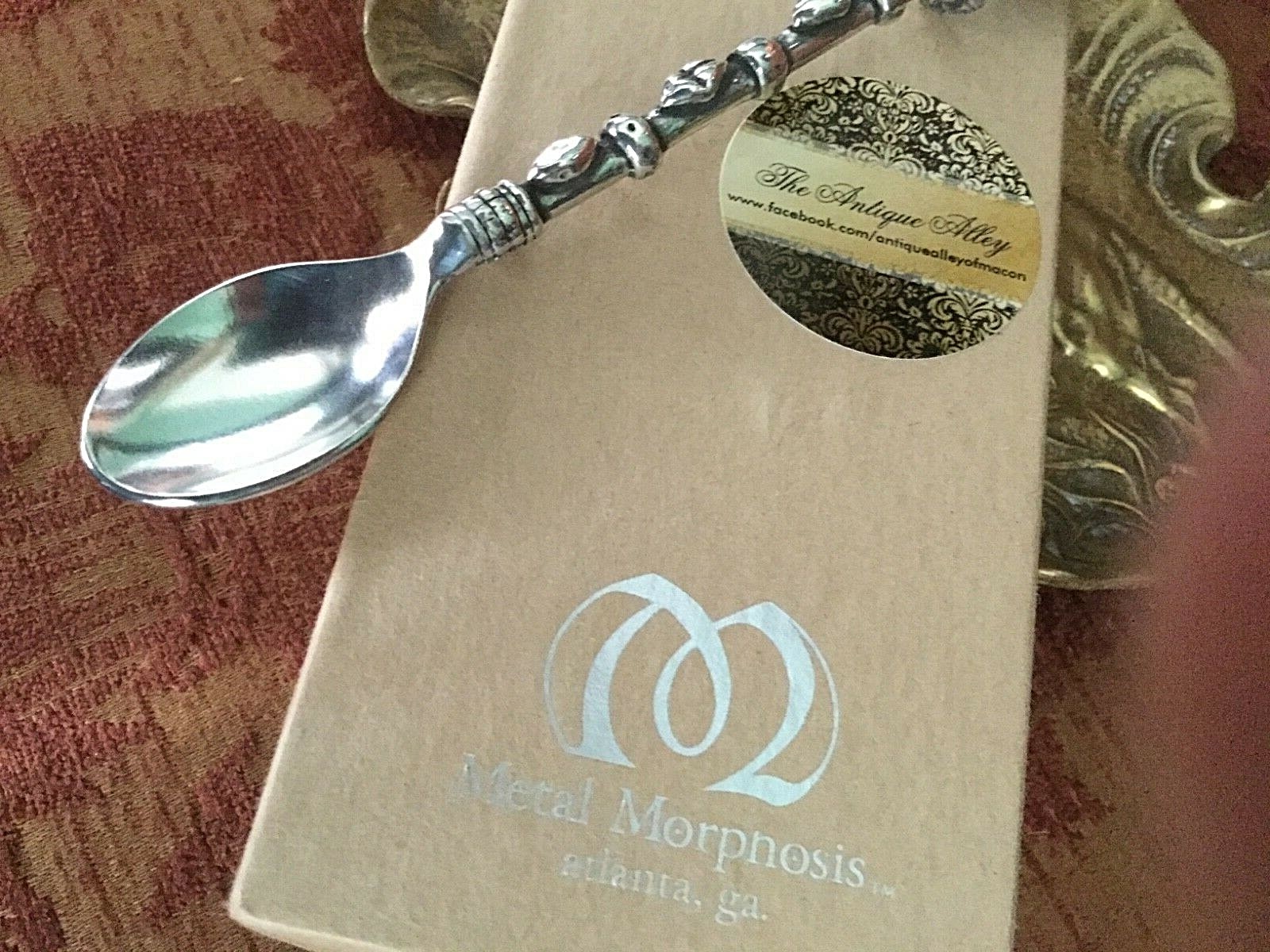 Metal Morphosis Handcrafted JESTER Shriner Small Serving Spoon  ~ NIB