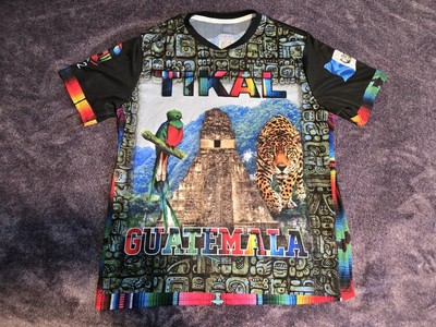 Guatemala Nueva Tikal Playera Negra 2023 Tallas Para Hombre / Guatemala Jersey