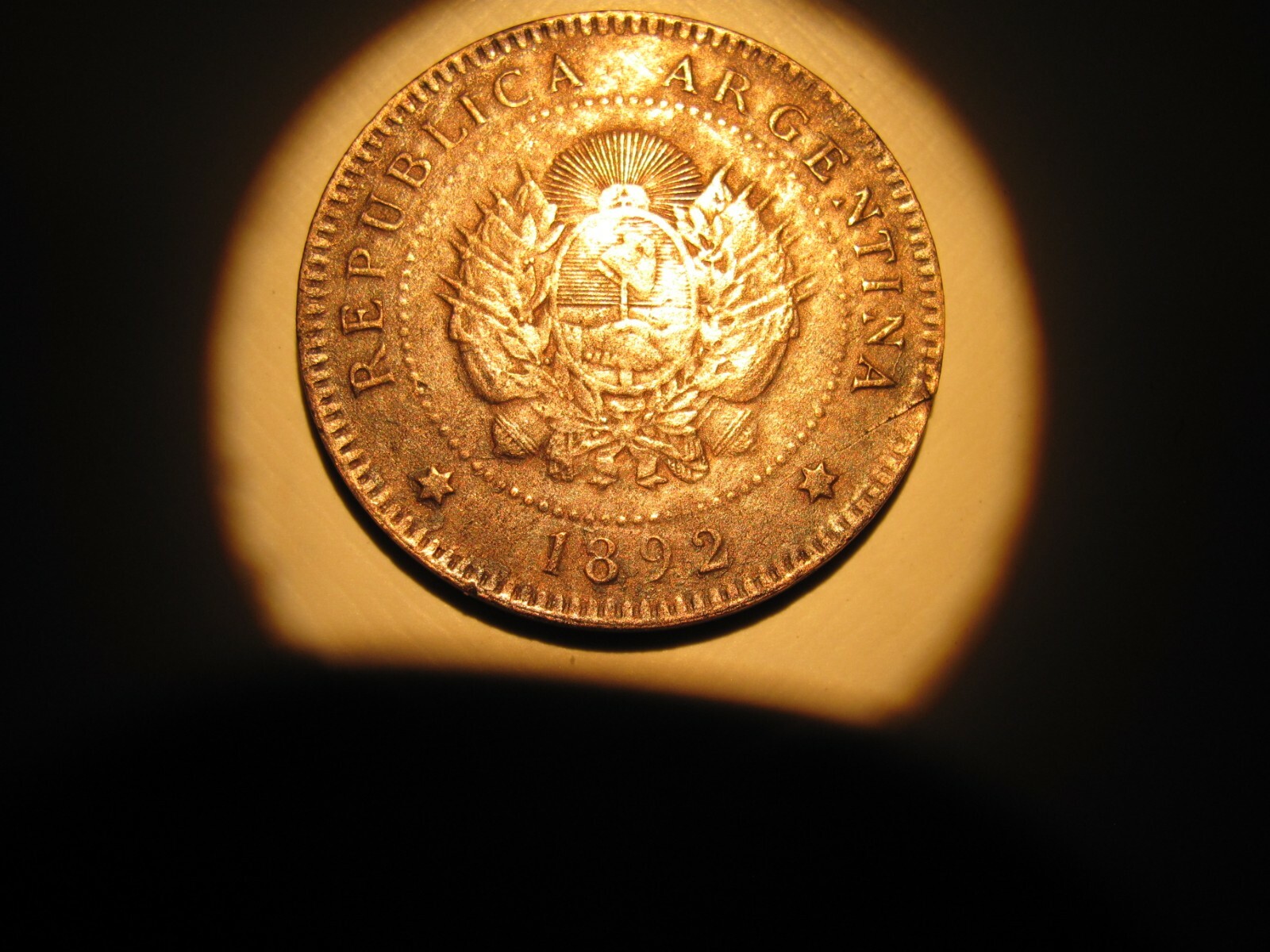 ARGENTINA 1882-1896 Un Centavos Set, 14 different dates, circulated grade