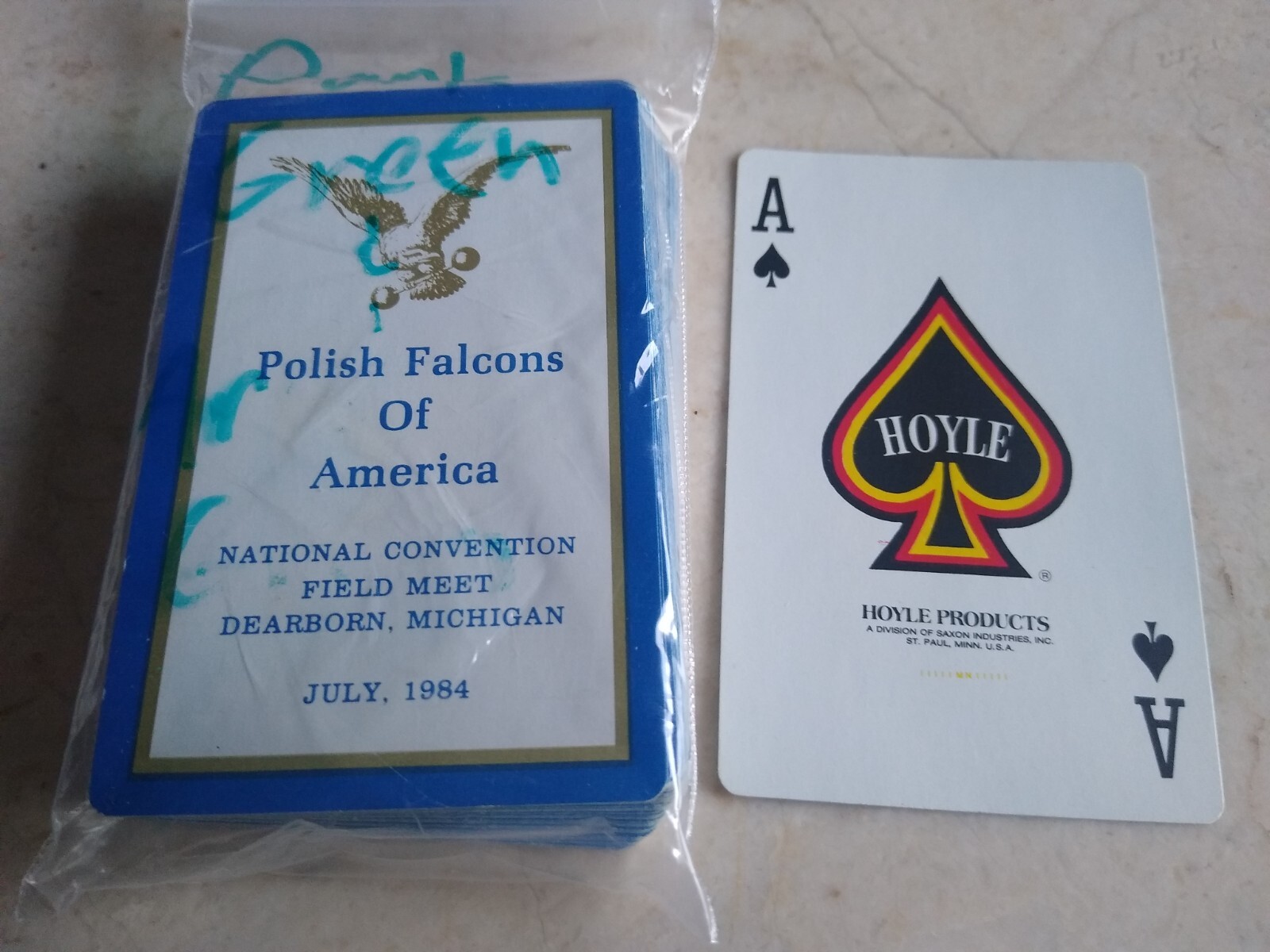 HOYLE POLISH FALCONS of AMERICA CONVENTION JULY 1984 PLAYING SWAP CARDS DECK