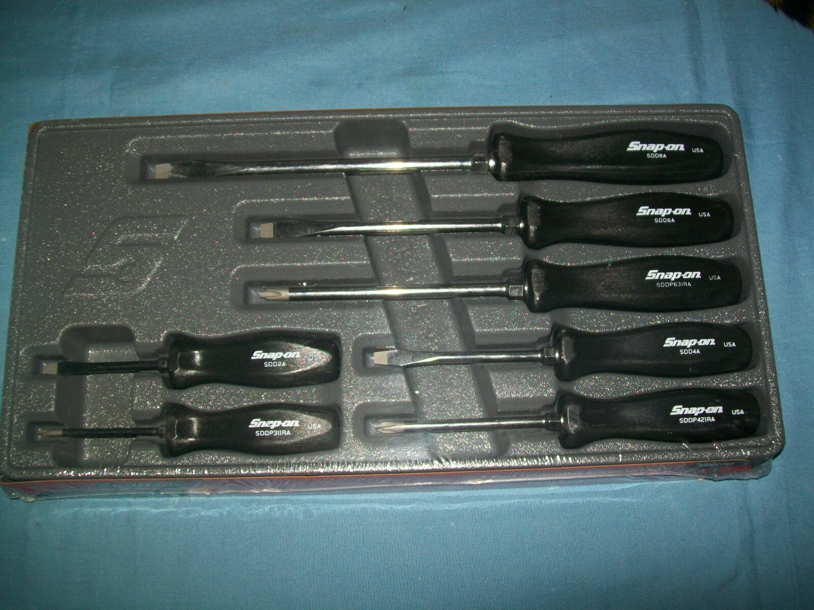 New Snapon™ Black Hard Handled 7piece Screwdriver Set Sddx70a Sealed