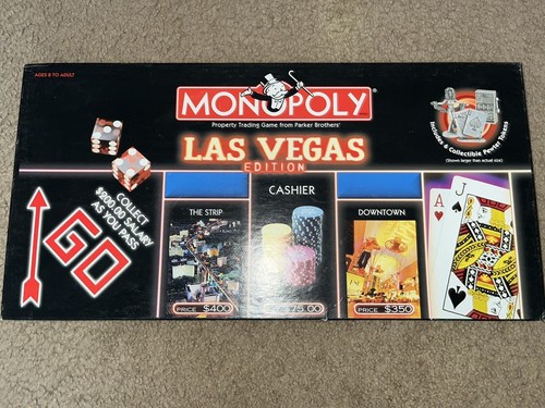 Vintage Las Vegas Monopoly board game set (All Pieces