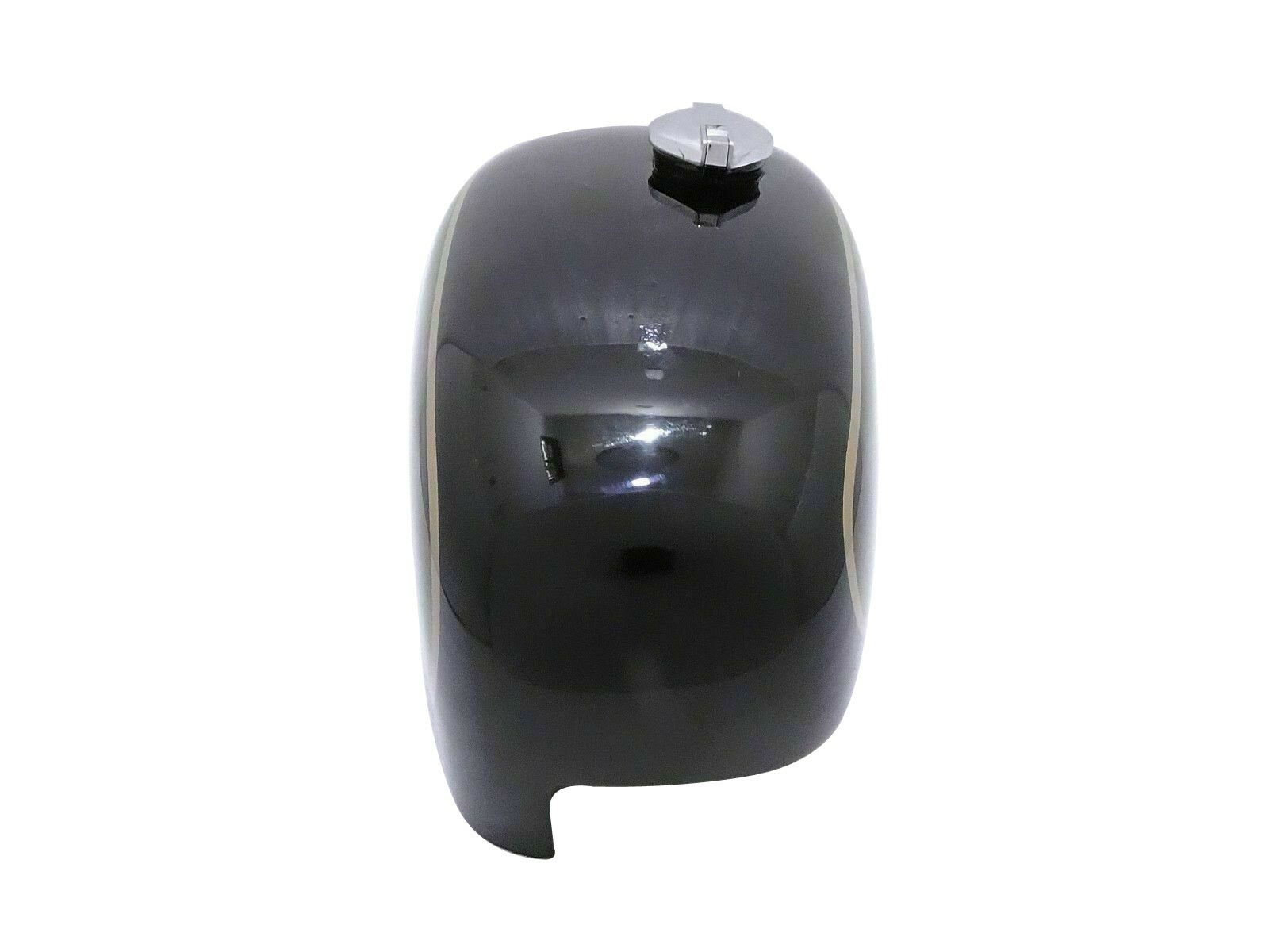 Fits Velocette Thruxton Clubman 500 Black Painted Petrol Fuel Tank With Cap  