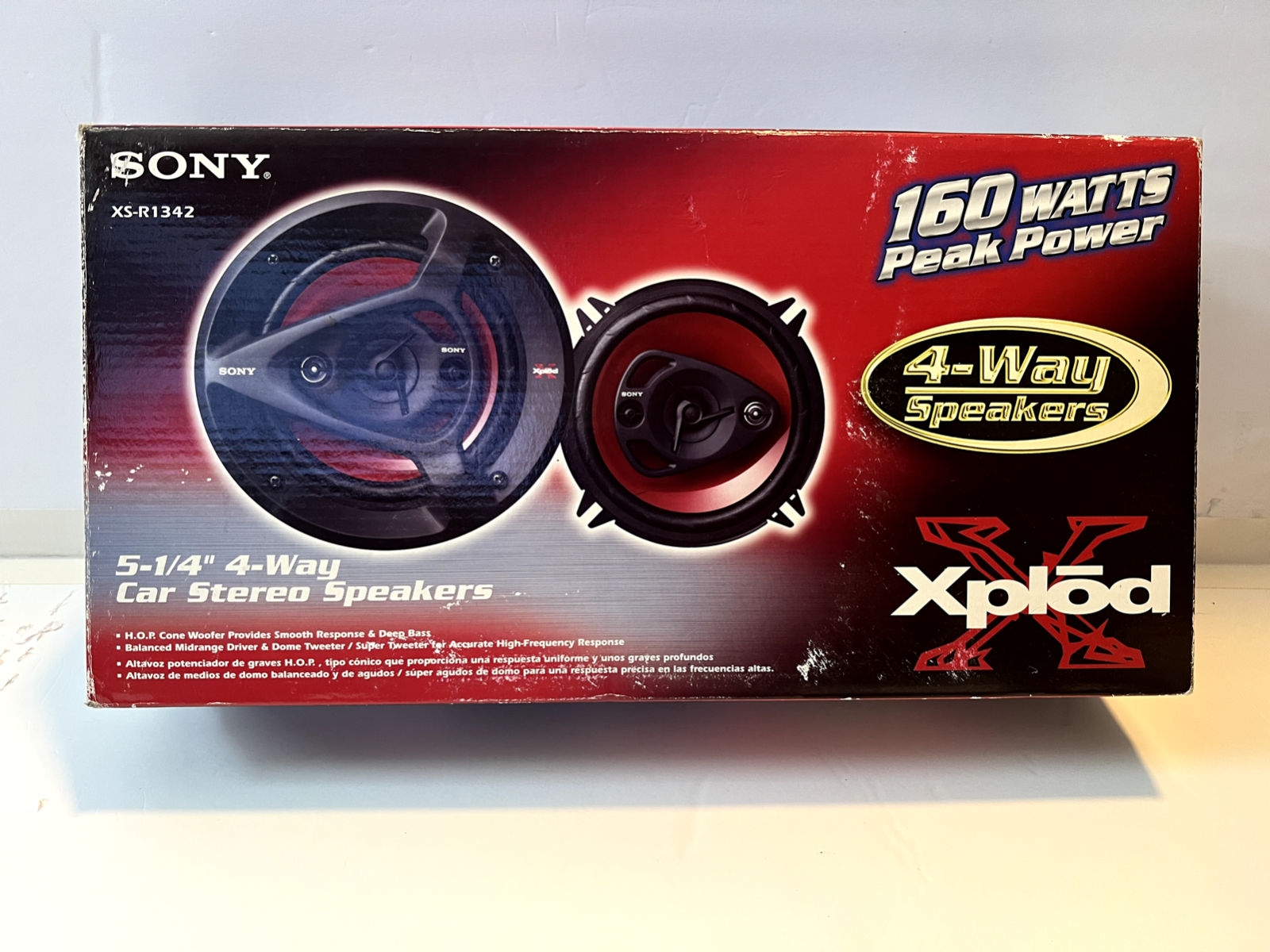 NEW In Box Sony XPlod Car Stereo Speakers XS-R1342 4 Way 5-1