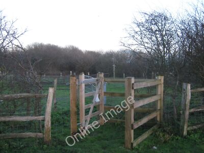 Photo 12x8 Sheep Trail Kissing Gate in Romney Warren  Country Park New Rom c2010