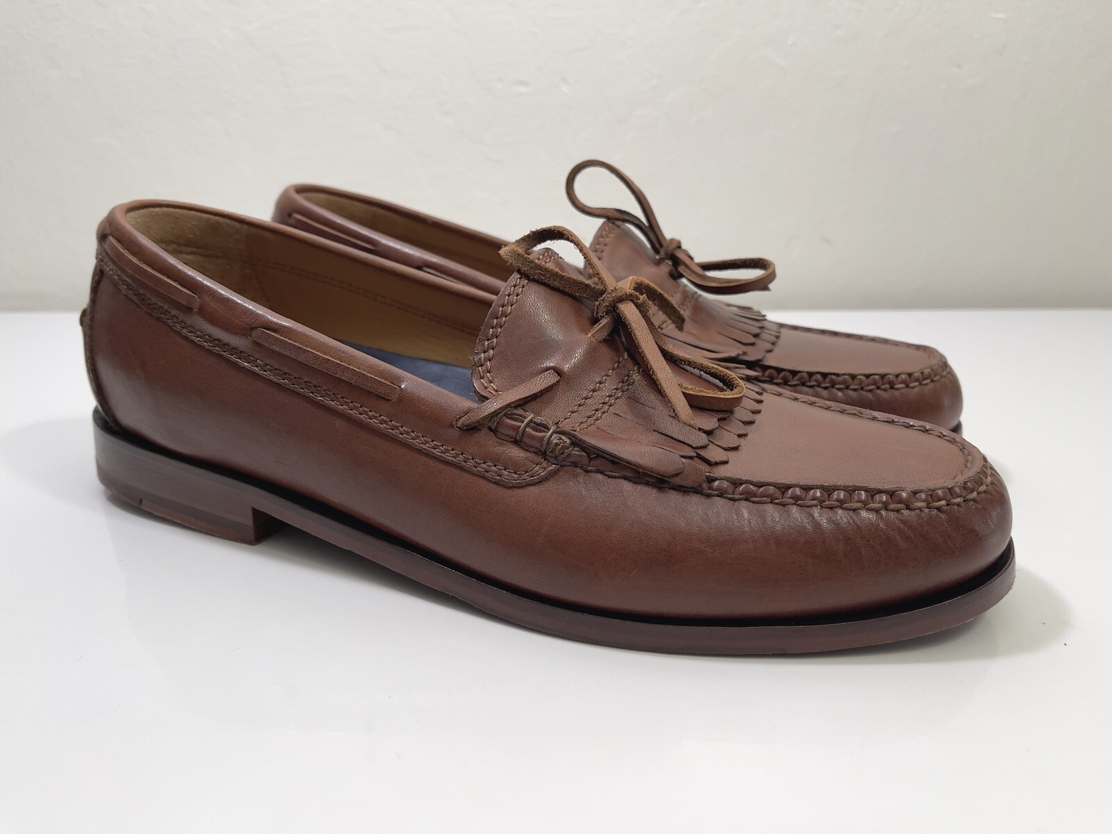 Cole Haan Grand OS Brown Leather Slip 