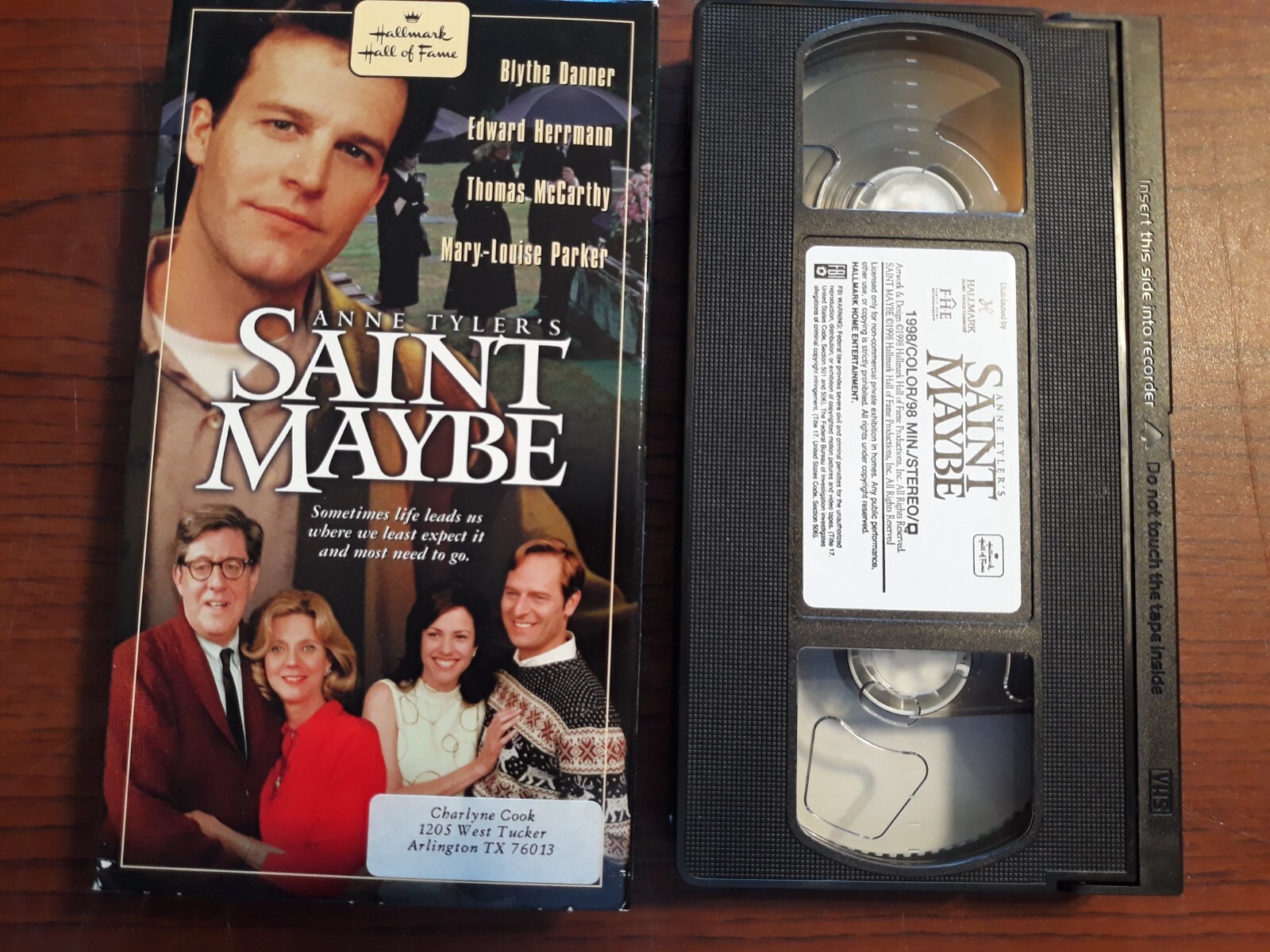 Saint Maybe (VHS 1998) 98512. Mary Louise Parker, Blythe
