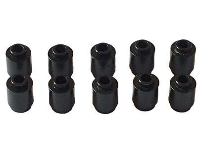 Lego 10x Stein rund - 1x1 - #3062b - schwarz