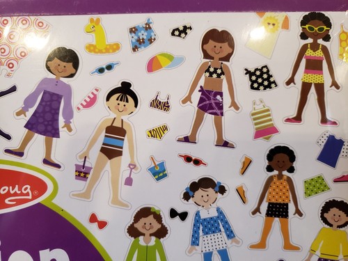 Melissa & Doug Fashion Sticker Collection Pad  And Jumbo Princess & Fairy Bundle