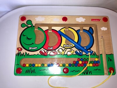 LAKESHORE Wooden Caterpillar Magnetic Color Sorting Maze Educational Colorpillar