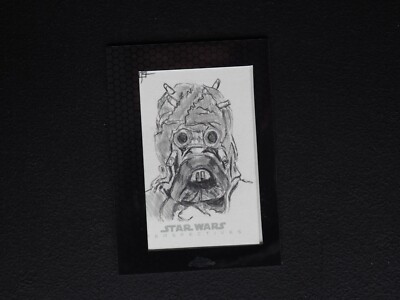 2014 Topps Star Wars Chrome Perspectives Tusken Raider Sketch #1/1 NMMT