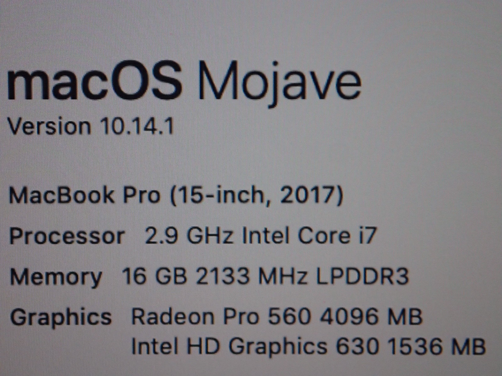 2017 Apple MacBook Pro Silver 15” Laptop 512GB Radeon APPLECARE+ EXCELLENT