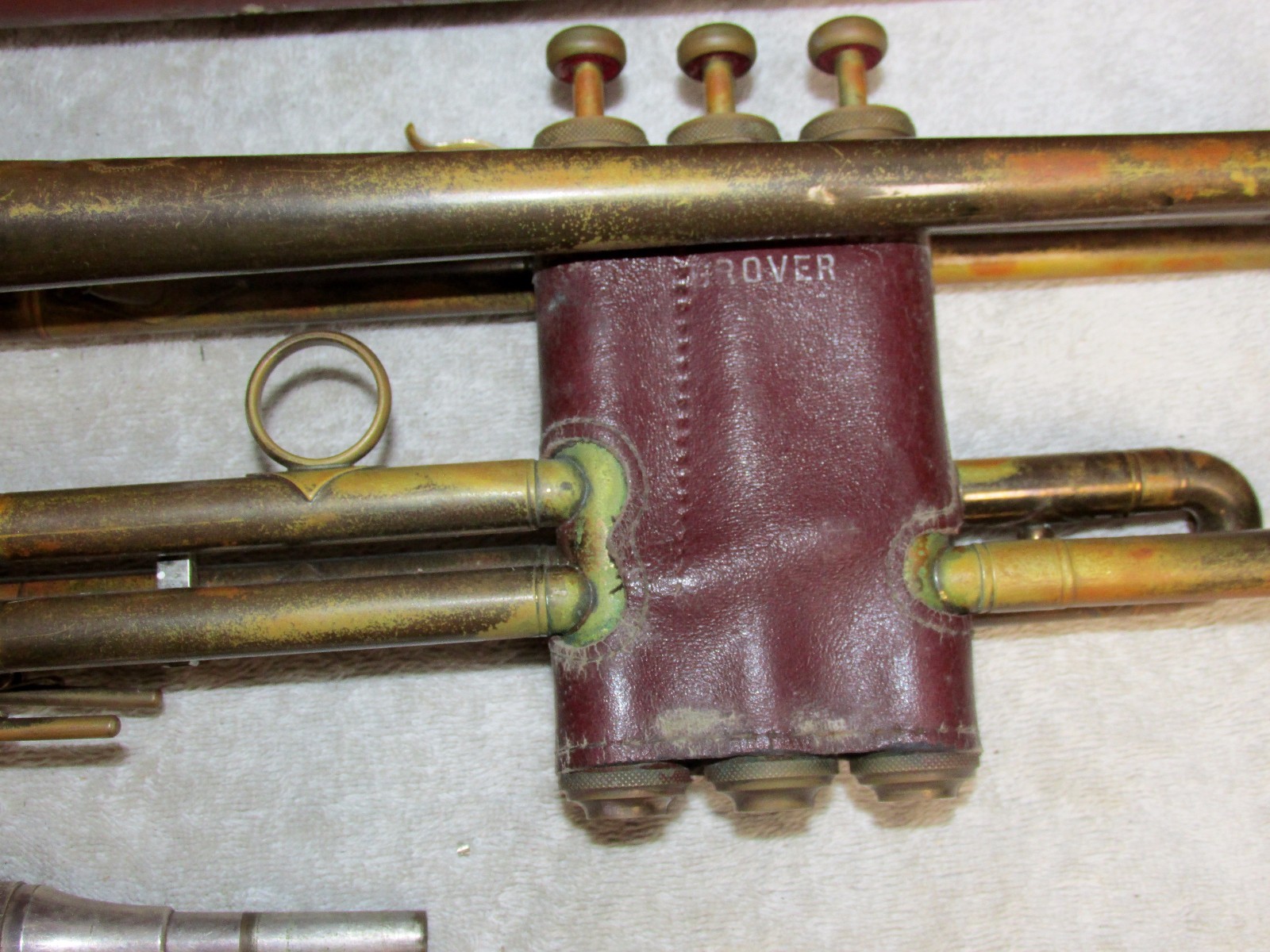 Vtg ROBBIE & SONS Trumpet/Horn w/Getzen Mouthpiece/Case U of I/Concordia J0613
