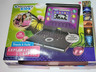 Discovery Kids Teach Talk Exploration Laptop 60 Learning Activity Games Magenta