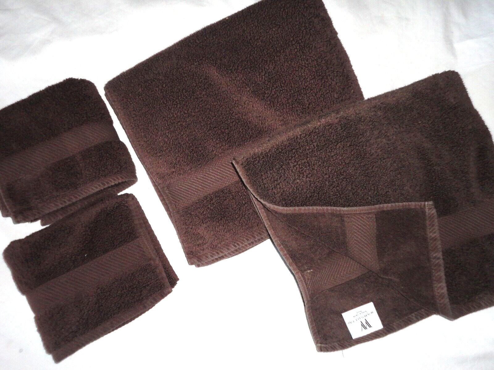 Set Wamsutta Duets Dark Chocolate Brown Bath Hand Towel