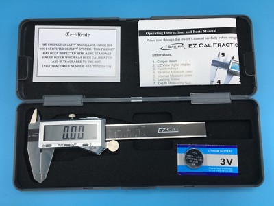 4'' Electronic Caliper 0.0005'' Inch Metric Fractions, X-large iGAGING (Silver)