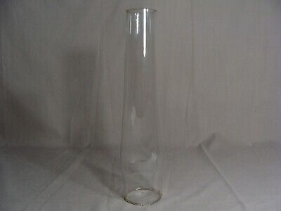 1 Clear Glass 13" Tall GLOBE/Chimney For A Kerosene Oil Lamp, Notches On Bottom