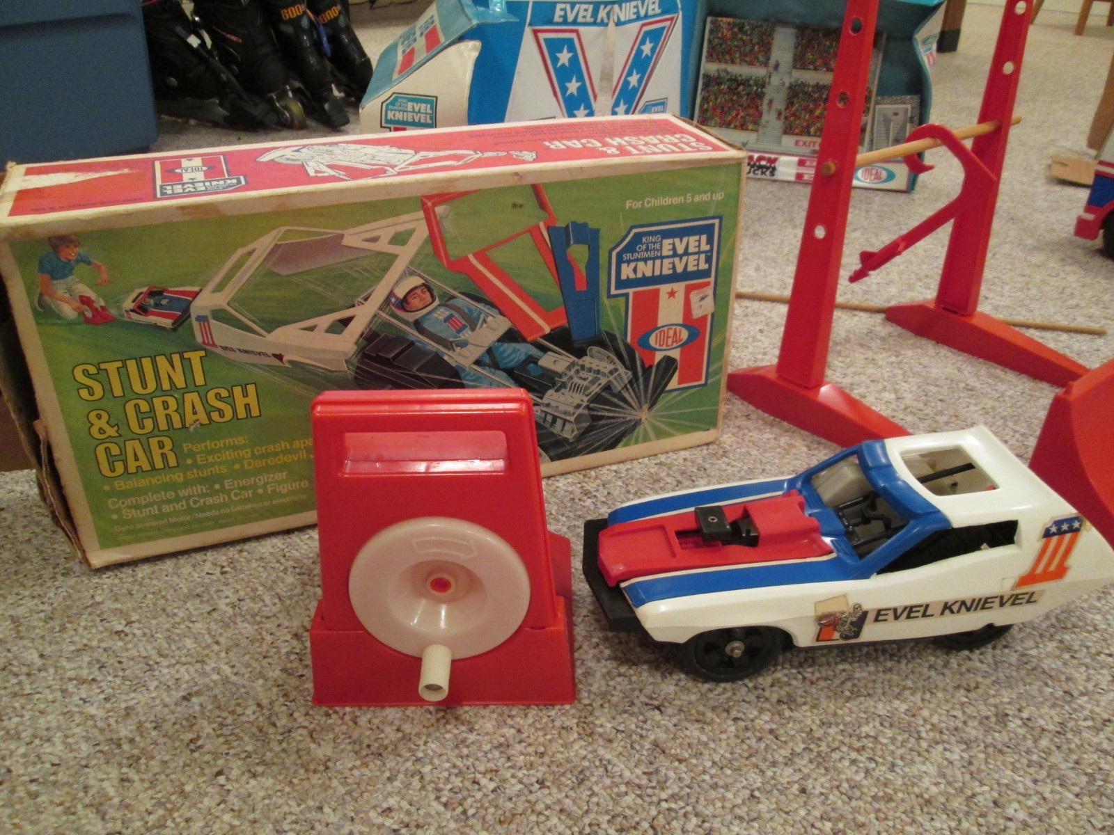 Evel Knievel Van, Stunt Motor cycle,Crash Car,Canyon Sky Cycle and,Show Stadium