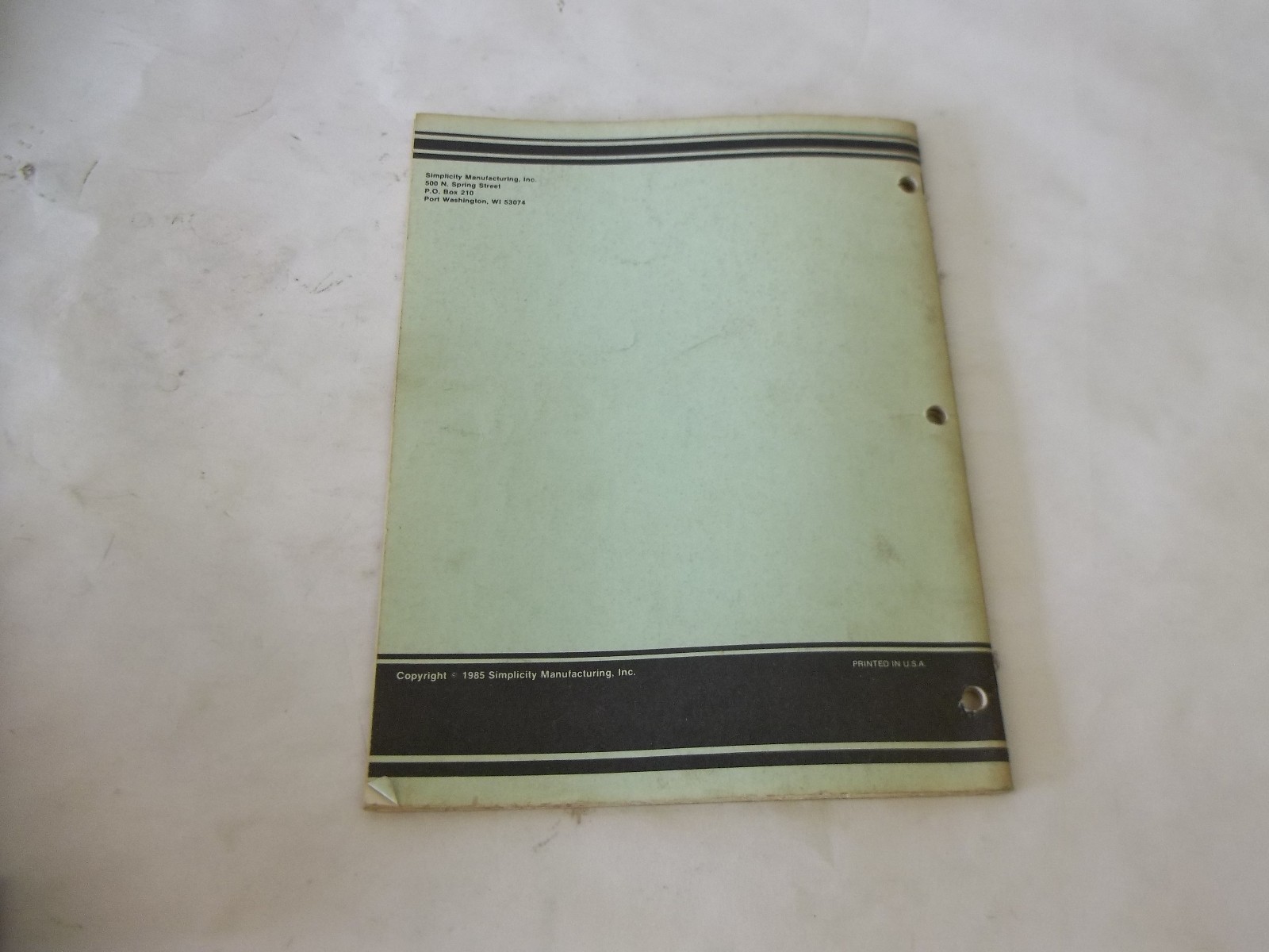 Simplicity 4000 5000 6000 Series Attachments and Accessories Parts Manual