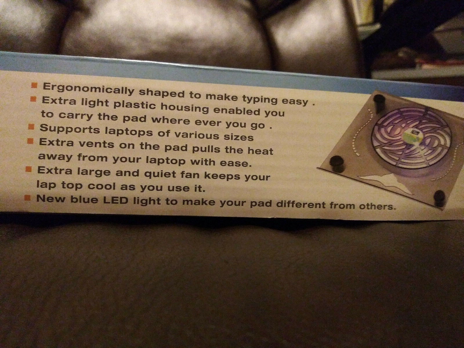 Total Vision - USB - Single Fan Cooling Pad - NEW