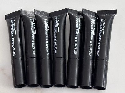 7 X MAC In Extreme Dimension 3D Black Lash Mascara Mini Travel Size 1 g/0.03 oz