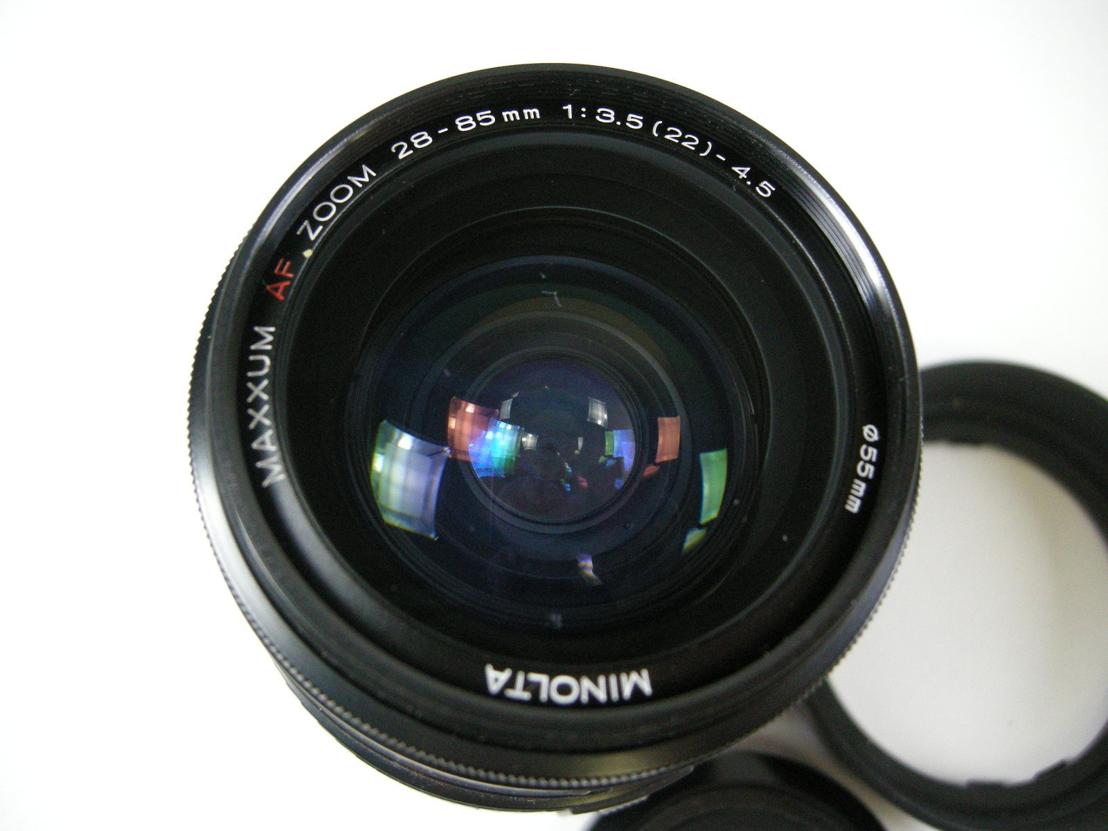 Minolta Maxxum AF Zoom 28-85mm f3.5-4.5 (22) w/caps and hood