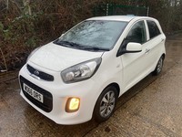 2017 Kia Picanto 1.0 SE 5dr White 48k Miles Years MOT Warranty £20 Road Tax HATC