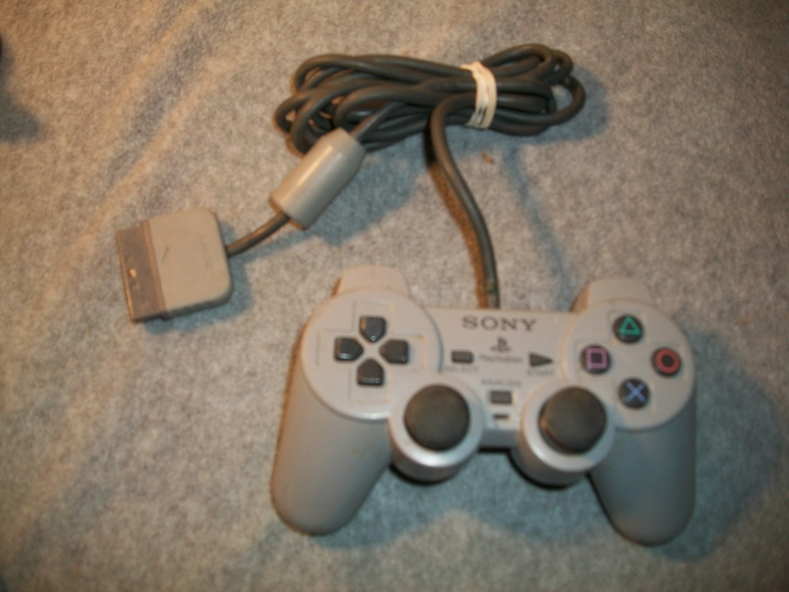 Sony Playstation Analog (Wired) Controllers -  Mixed Lot of 5 Untested For Parts