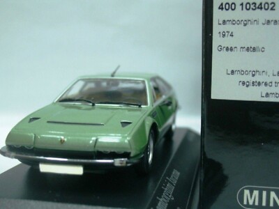 WOW EXTREMELY RARE Lamborghini Jarama 400 GTS 1974 Green 1:43 Minichamps-Espada