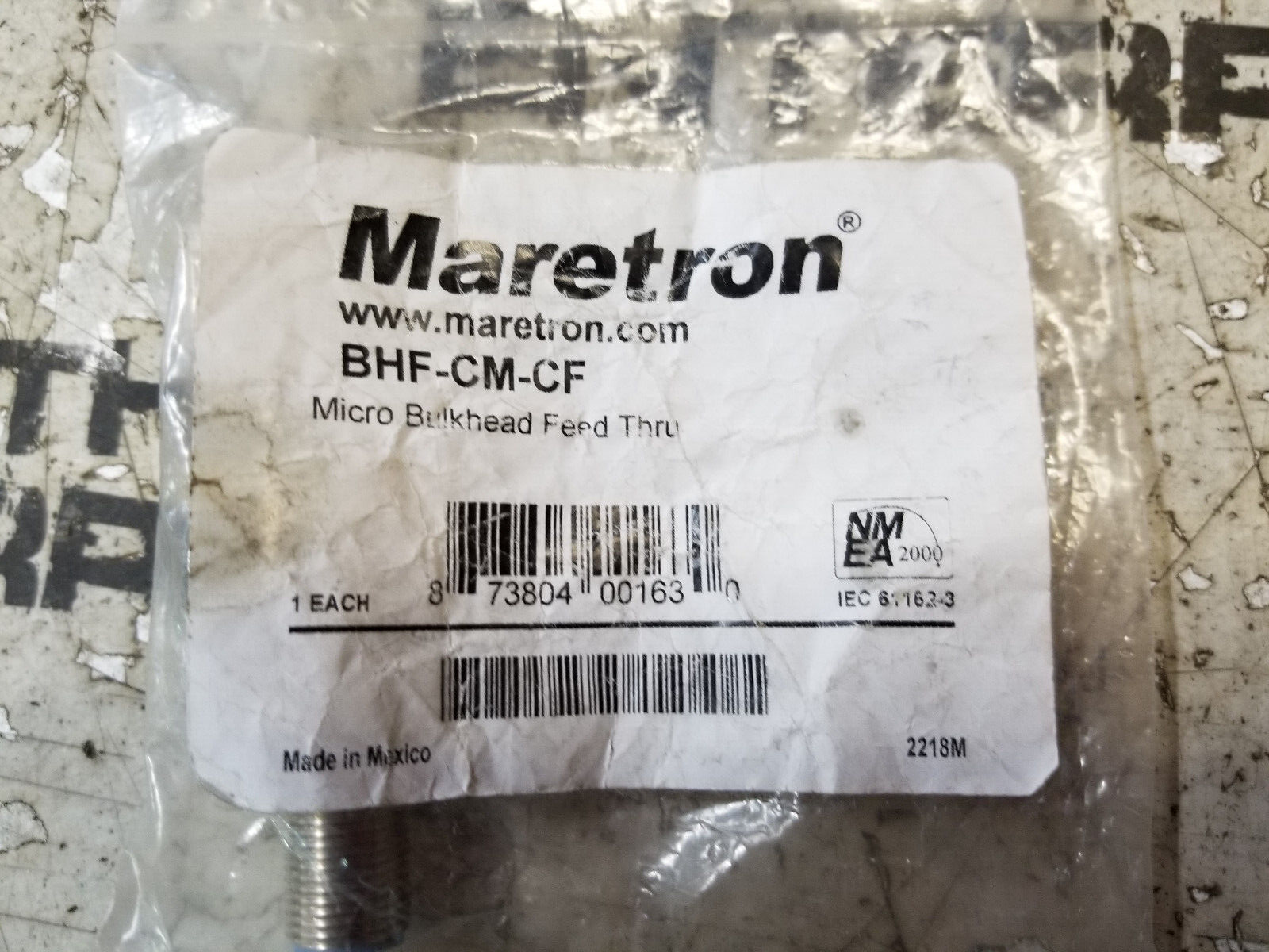 Maretron Micro Bulkhead Feed-Thru BHF-CM-CF - Picture 1 of 2