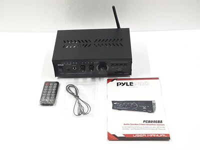 Pyle PCAU46BA Pyle Pro Audio Speaker Power Amplifier System 2x120 Watt Peak