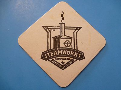 BEER COASTER ~ ~ STEAMWORKS Brewing CO ~ Durango, CO Add'l Coasters S&H