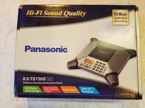 NEW Panasonic KX-TS730S 8-Microphone Small Business Conference Phone.