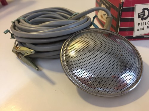 Dynamic Model 300 Pillow Speaker & Microphone by Wright-Zimmerman As Is Untested