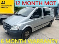 2011 Mercedes-Benz Vito 113CDI BlueEFFICIENCY Window Van PANEL VAN Diesel Manual