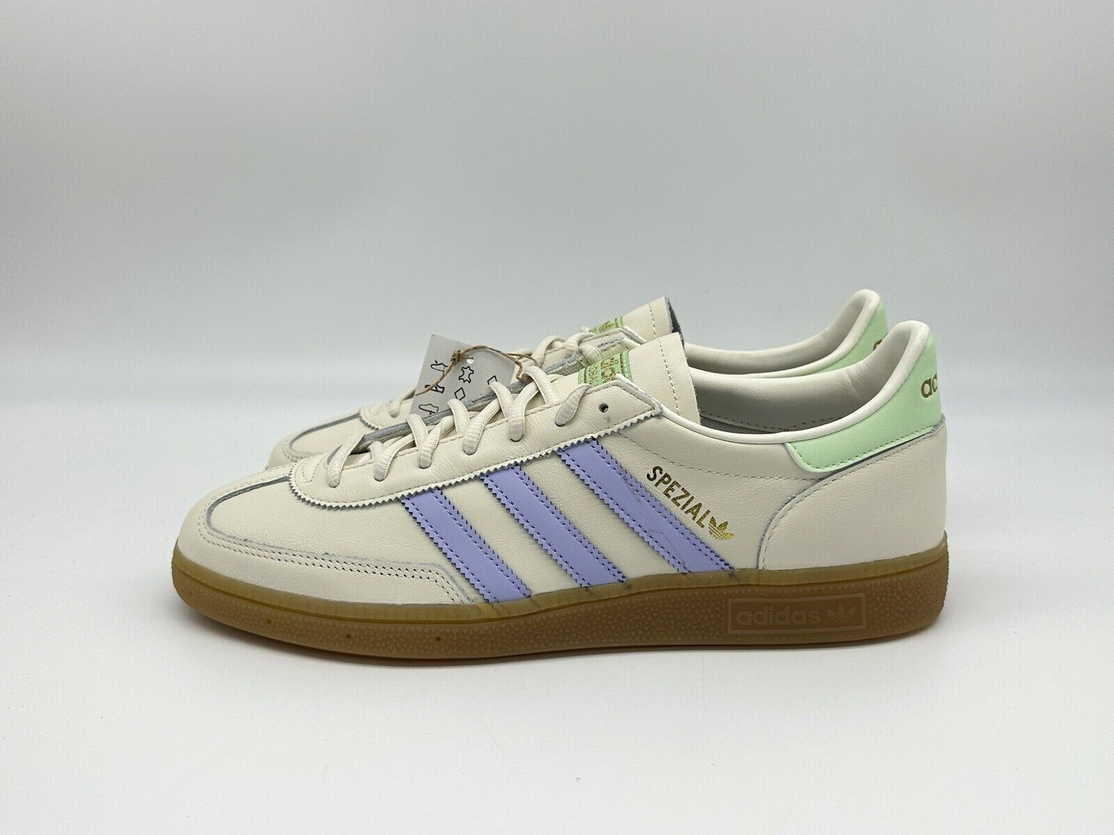 Adidas Handball Spezial Men's Size 10.5 Cream Violet Casual Adidas Handball Spezial Men's Size 10.5 Cream Violet Casual