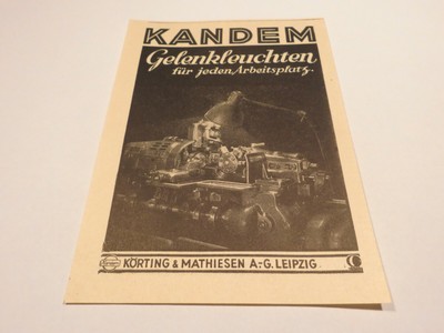 KANDEM Gelenkleuchten ..., Körting & Mathiesen AG Leipzig:Werbeanzeige 1943