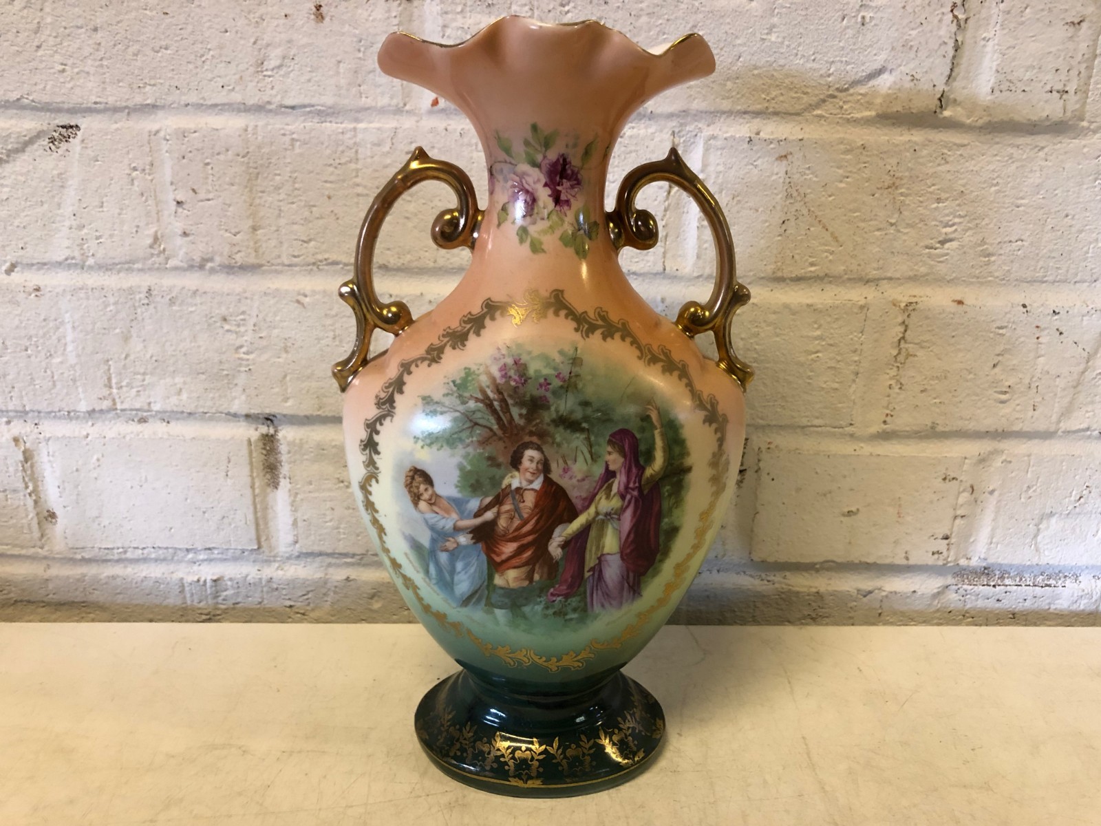 Antique Victoria Austria Schmidt Porcelain Garrick Between