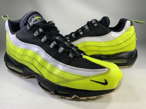 Nike Air Max 95 Reverse Volt Glow Neon Black White Mens Size Nike Air Max 95 Reverse Volt Glow Neon Black White Mens Size