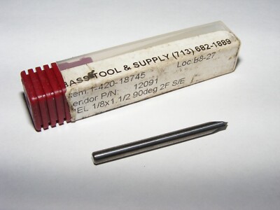 End Mill 1-420-18745 1/8 x 1-1/2 90deg 2F S/E  (HOU)