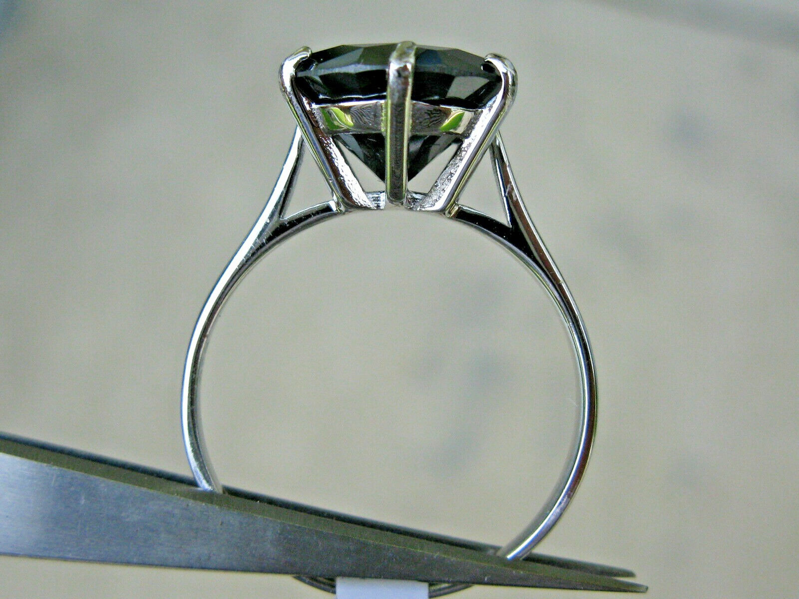Pre-owned Real Black Diamonds Inc 5.0ct Real Black Diamond Ringappraisalfree Diamond Tester Sizes 4,5,6,7,8,9,10