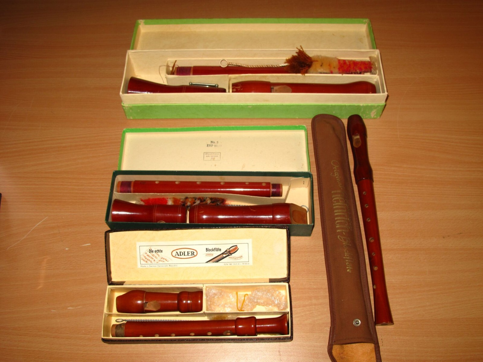 4 x Heinrich / Adler Recorder GDR DDR in Top | eBay