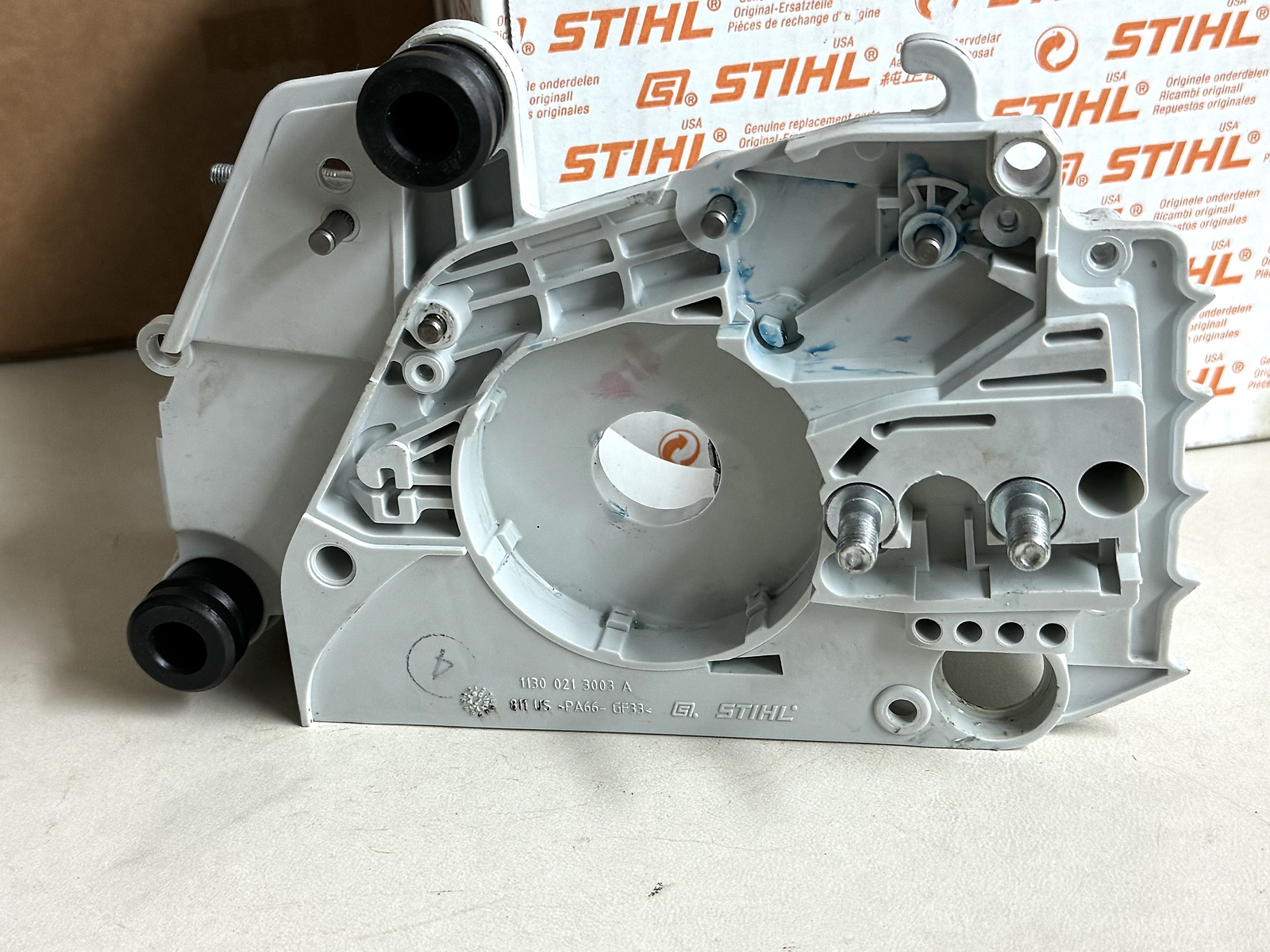 STIHL OEM ENGINE HOUSING 1130-020-3033 STRIPPED NEW MS170 FITS MS180 017 018 MS - Picture 1 of 4